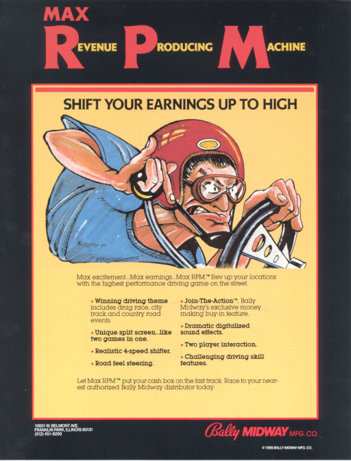 Max RPM (ver 2) Arcade Game Cover